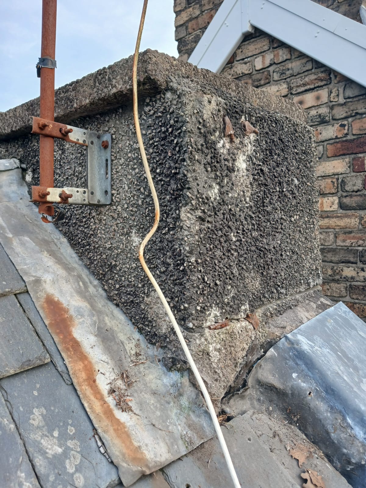 Finished job with new Rubber Roof installed.