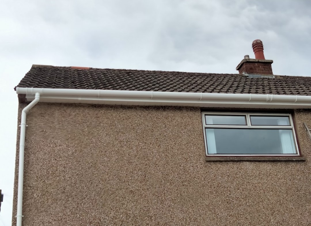 Finished job with new Rubber Roof installed.