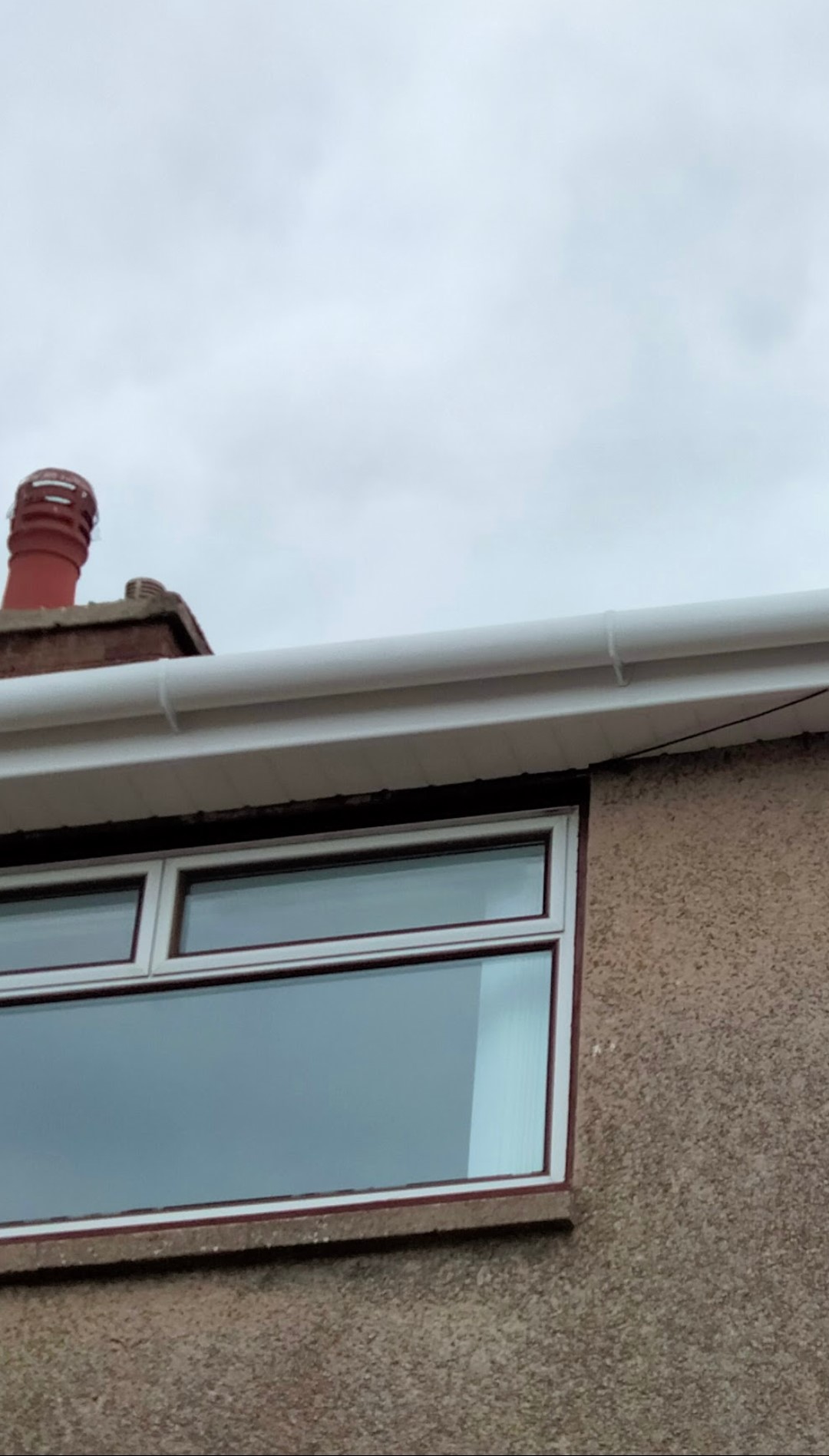 Finished job with new Rubber Roof installed.