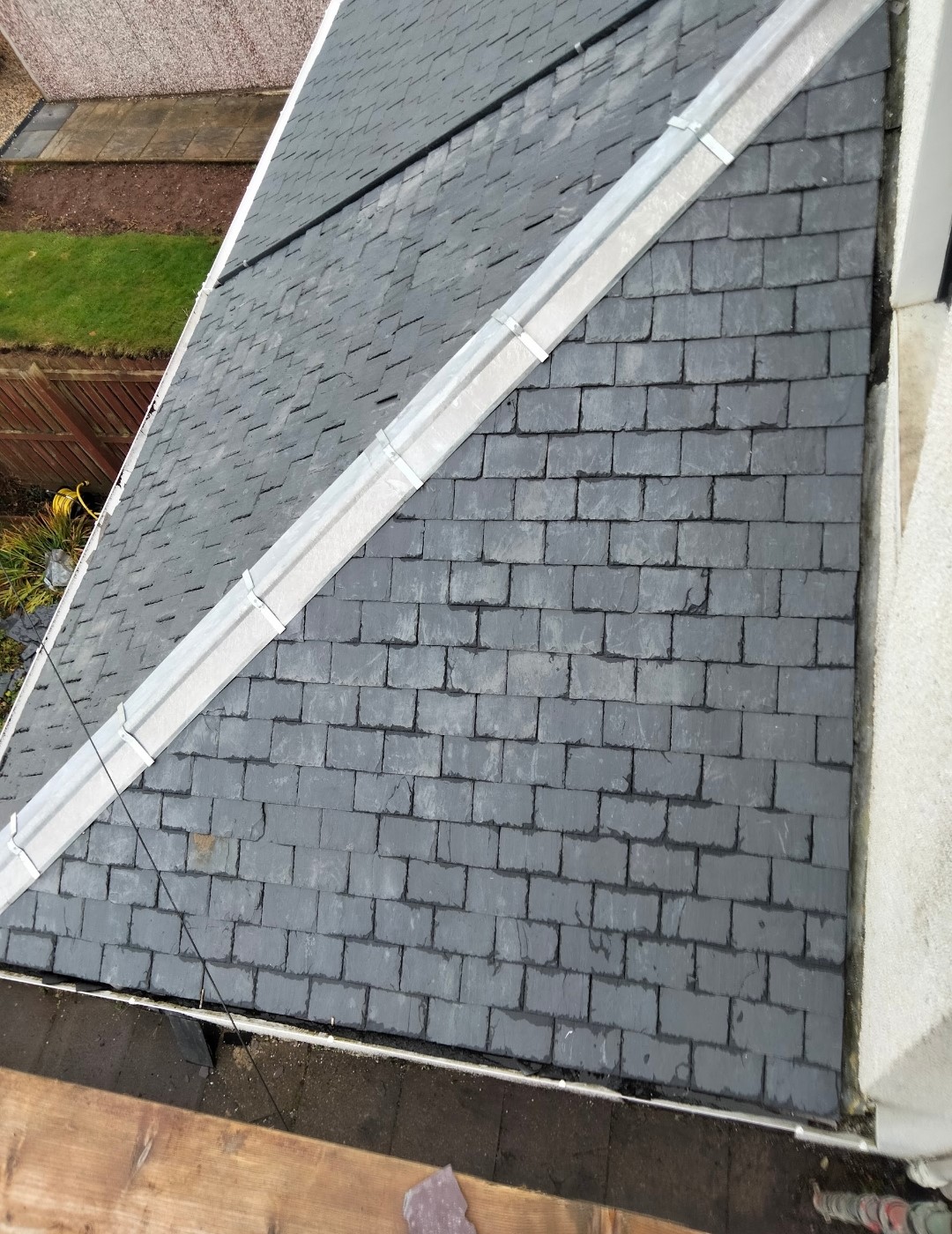 Finished job with new Rubber Roof installed.