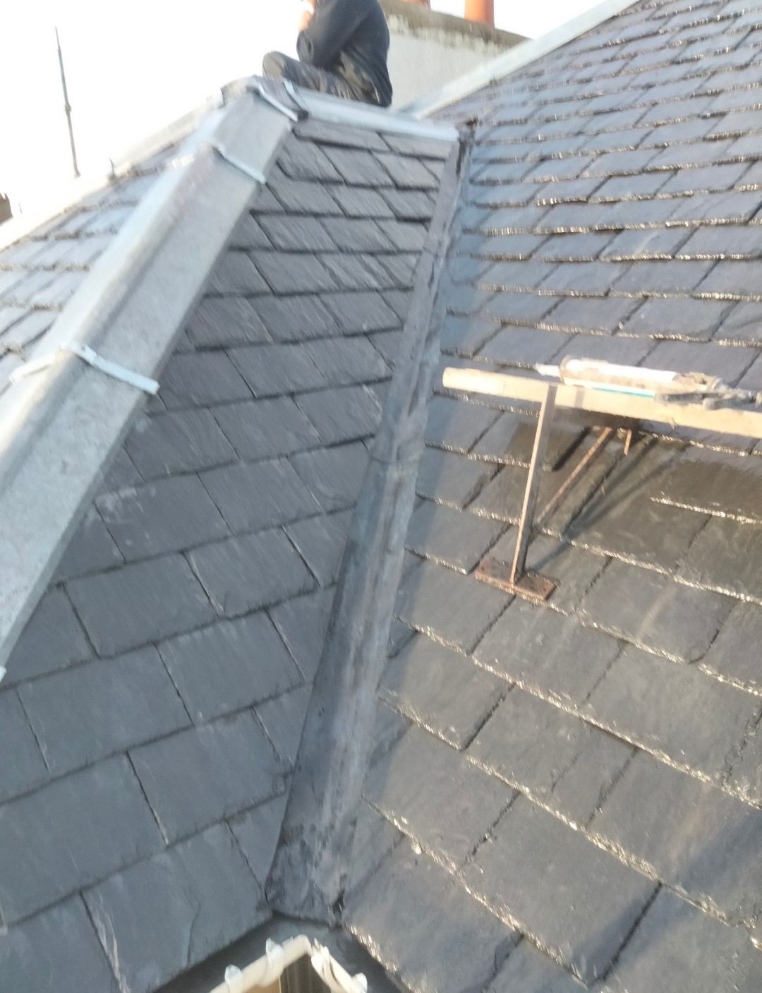 Finished job with new Rubber Roof installed.