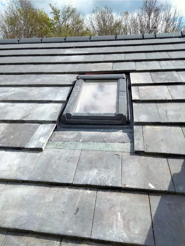 Installed Velux Window.